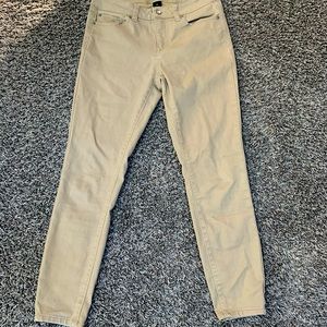 tan skinny jeans, size 4